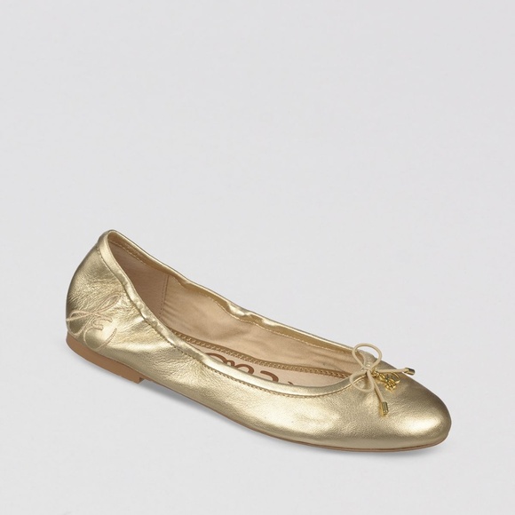 Sam Edelman Shoes - Sam Edelman Felicia Flat Gold Rare